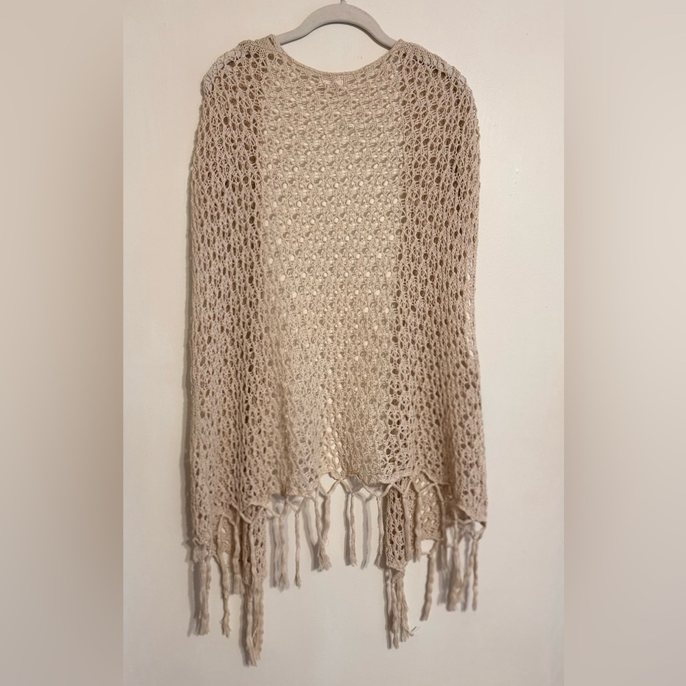 Women’s Oversized Beige Knit Cardigan - Picture 2 of 5